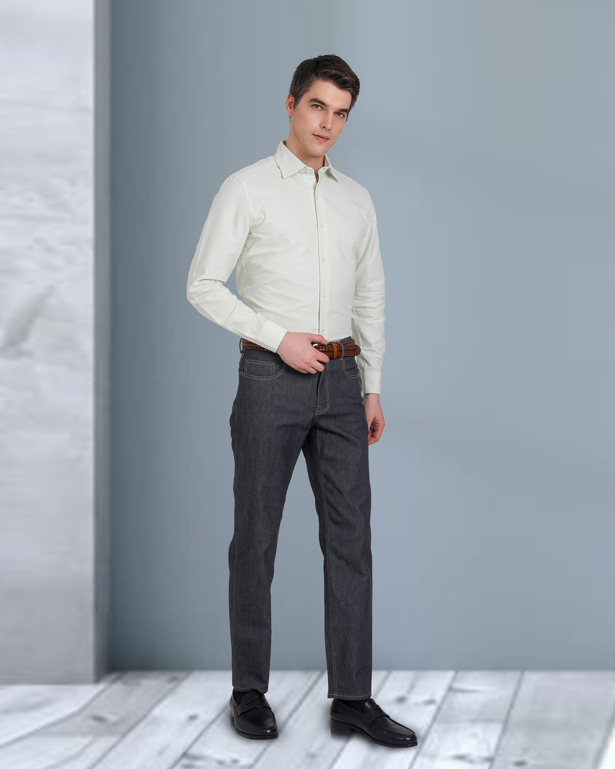 Pale Green Classic Oxford Shirt - 4