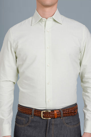 EZS Pale Green Classic Oxford Shirt