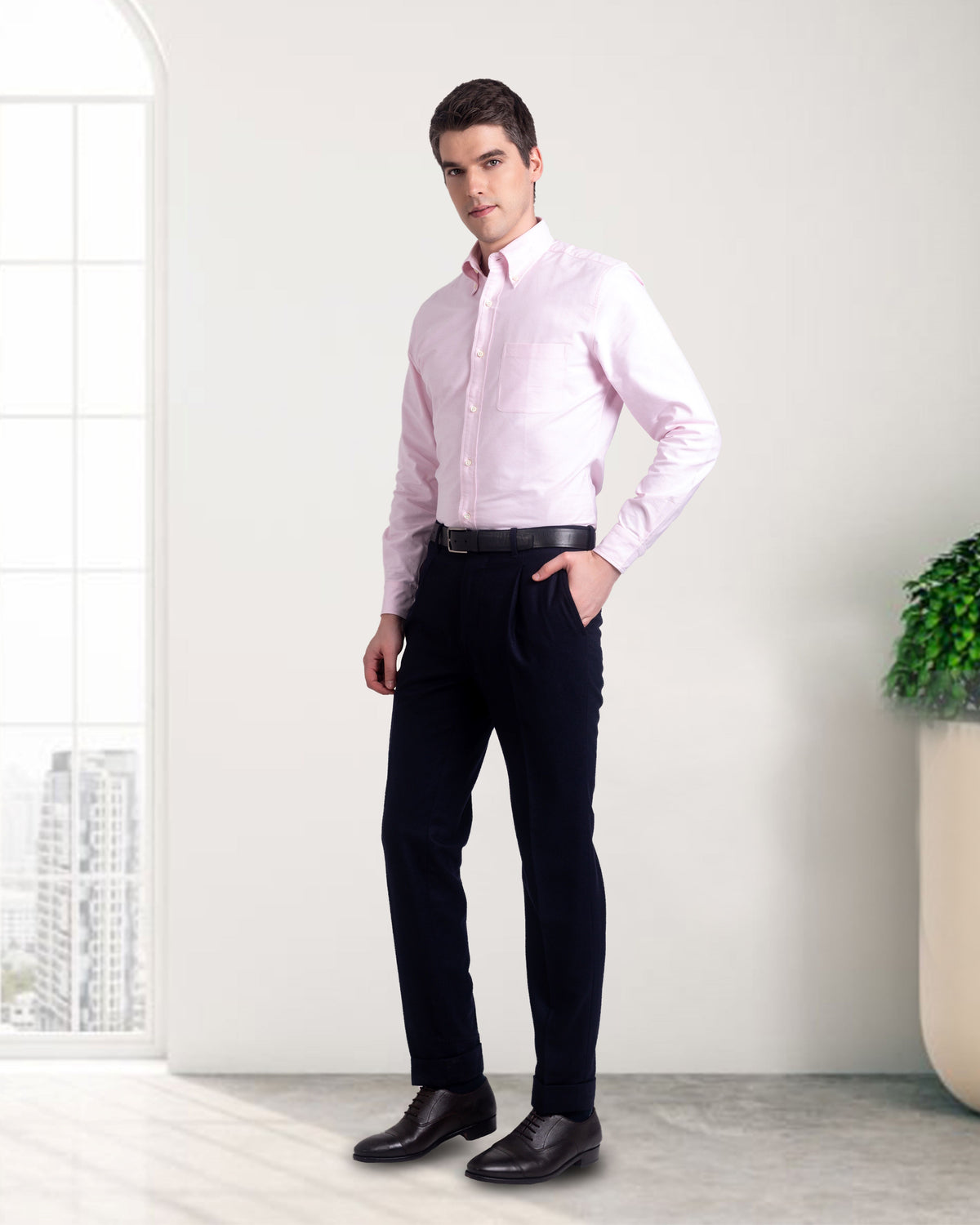 Pale Pink Oxford Shirt - 3