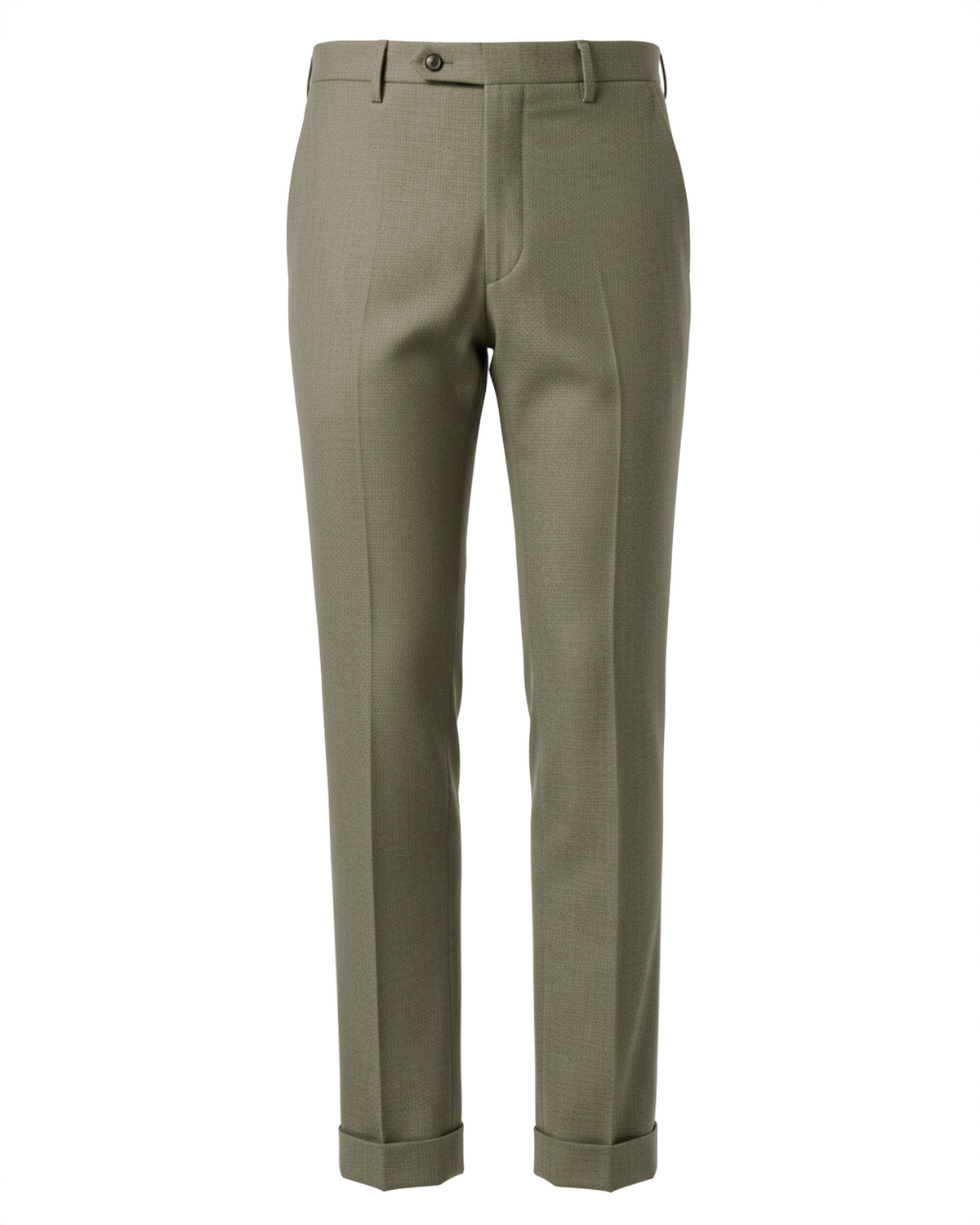 Dugdale Olive Wool Flannel Dress Suit - 4