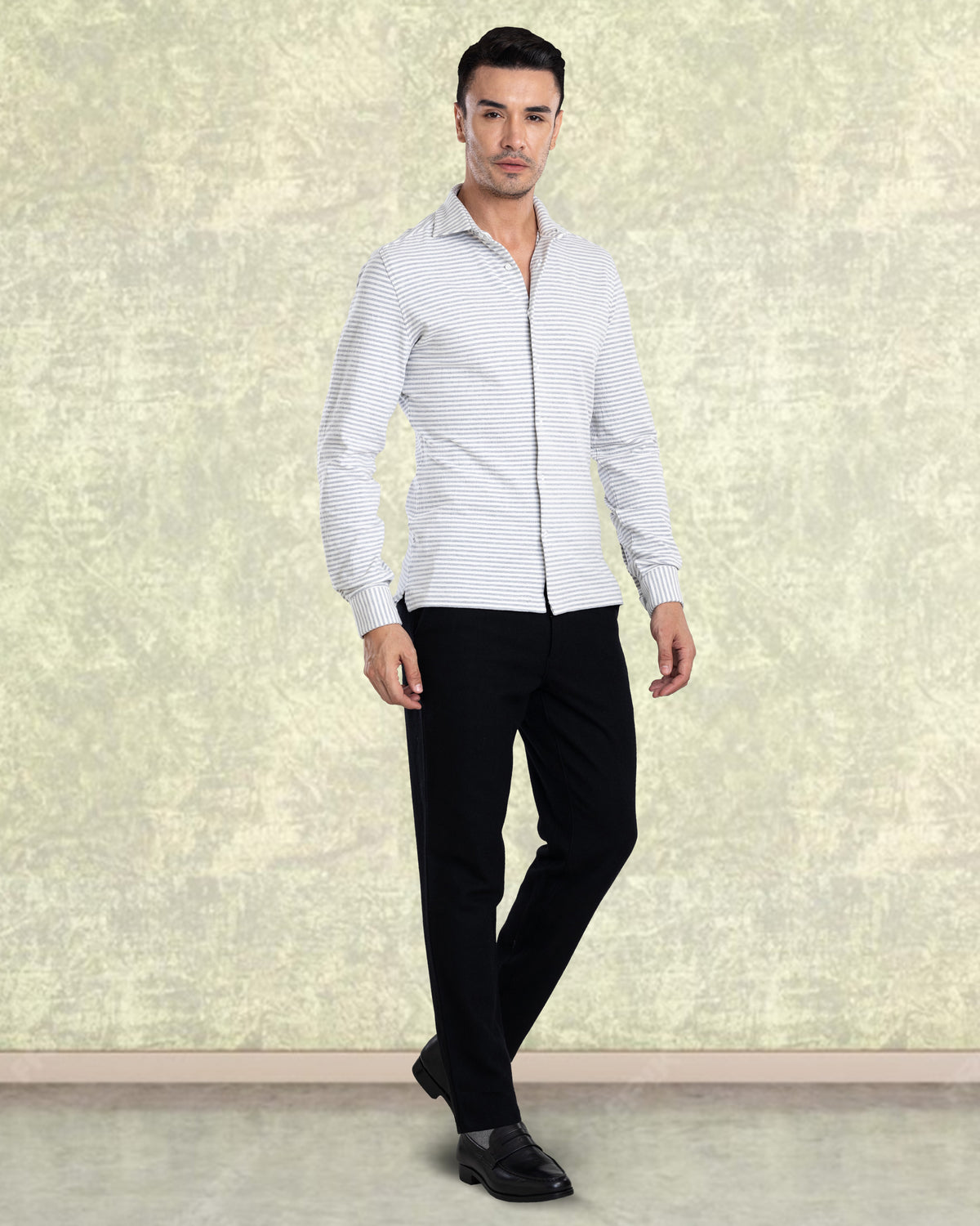Black Wool Chino - 2