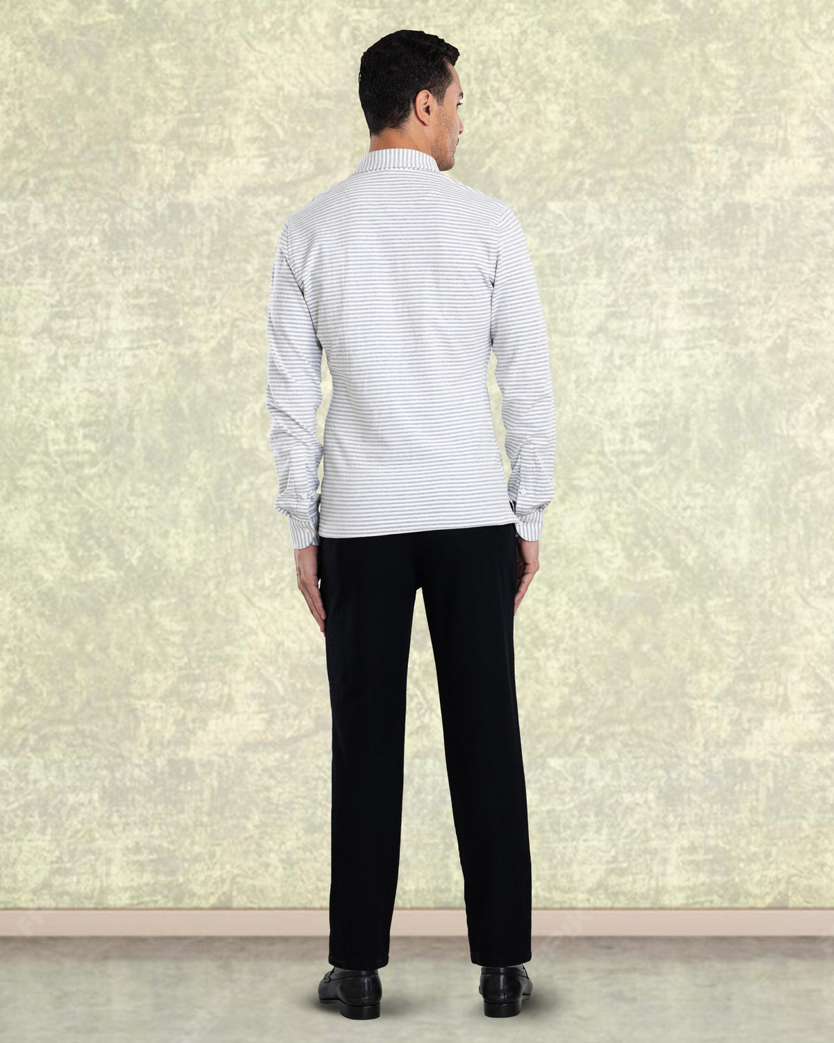 Black Wool Chino - 7