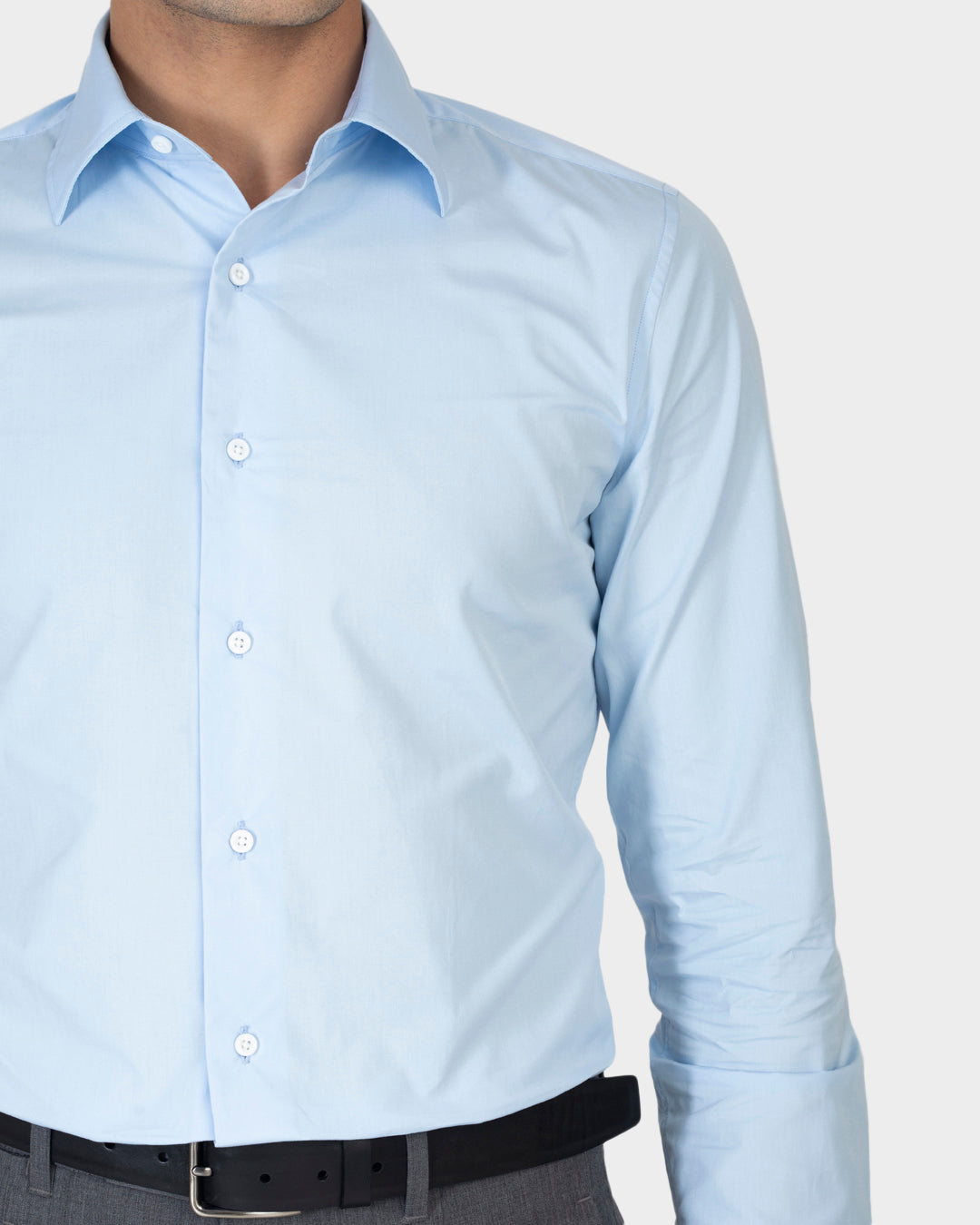 Sky Blue Poplin 120/2 - 4