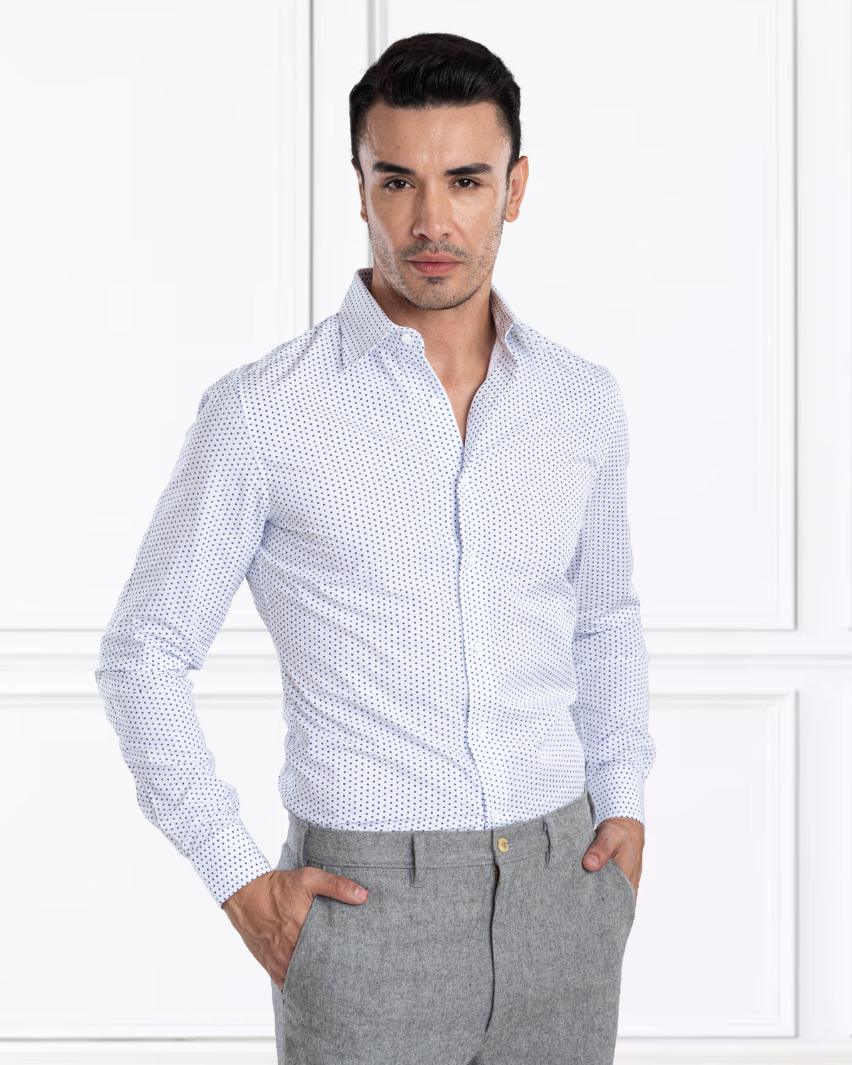 Grey Wool Chino - 5