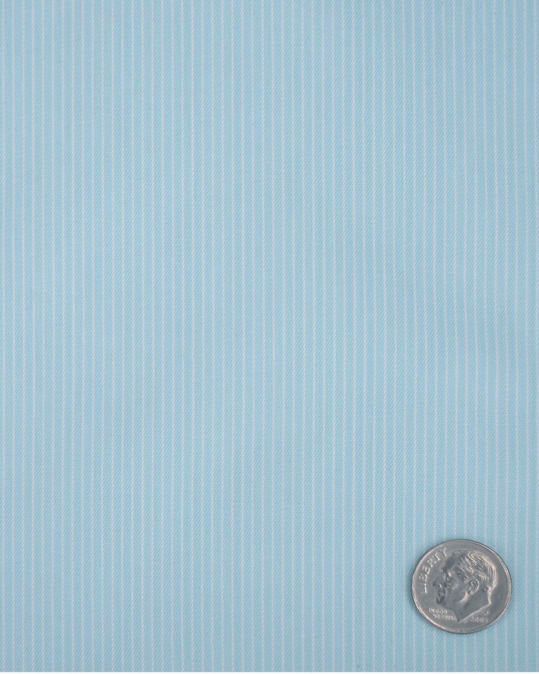 Aqua Blue Pencil Stripes Shirt - 5