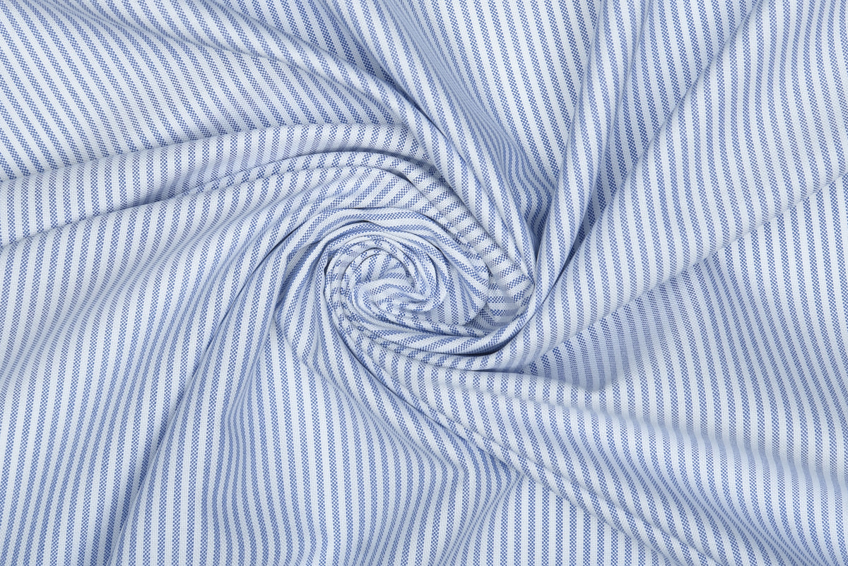 Navy University Stripes Oxford Shirt - 7