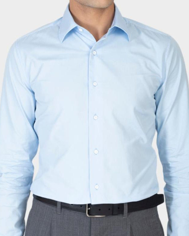 Sky Blue Poplin 120/2 - 1