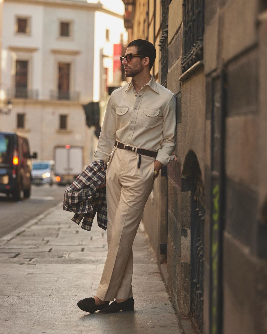 Ecru Twill Shirt - 6
