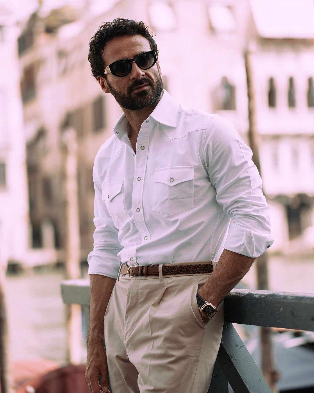 Warzone White Oxford Western Shirt - 2