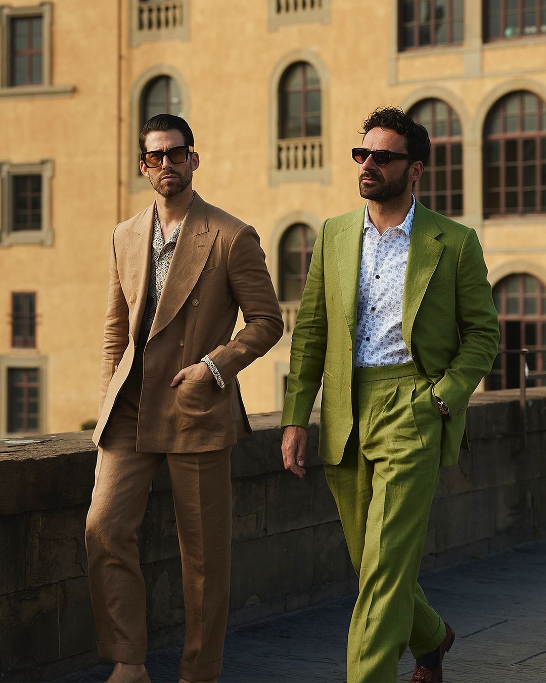 Linen Fern Green Jacket - 2