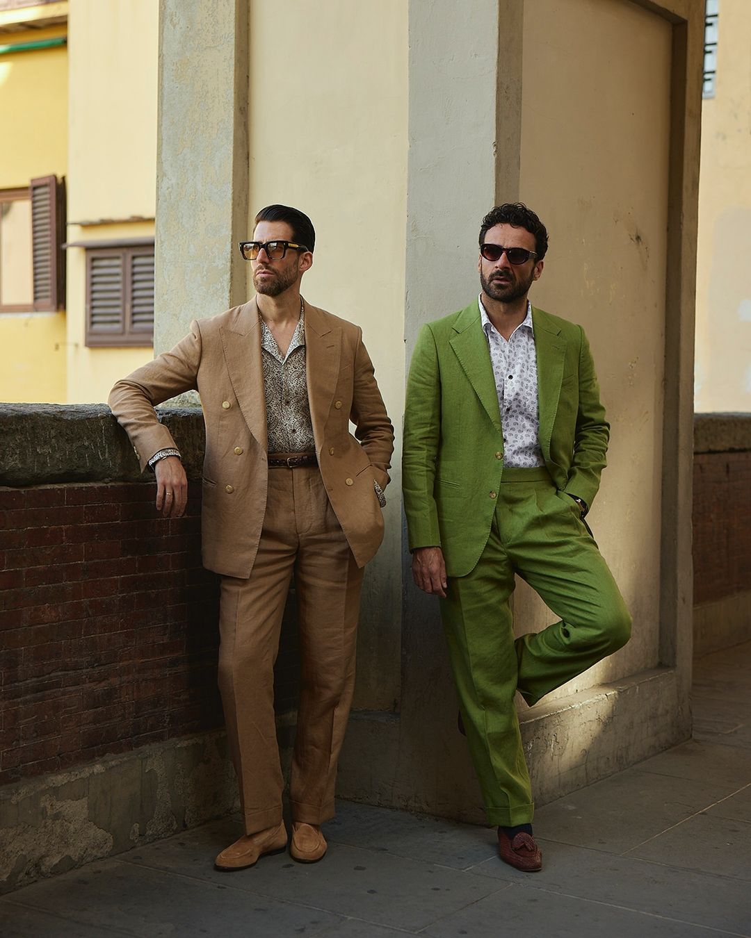 Linen Fern Green Jacket - 3