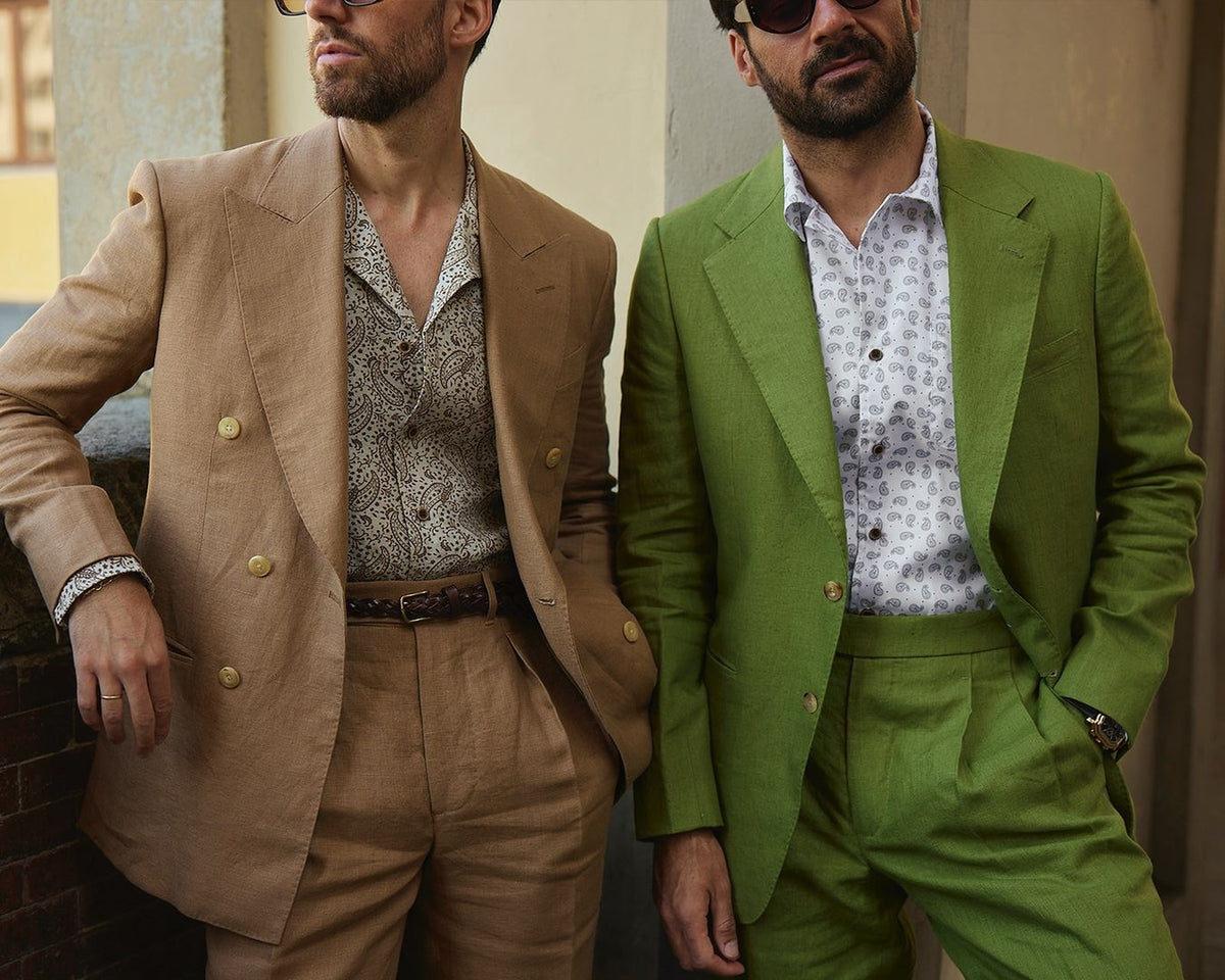 Linen Fern Green Jacket - 4