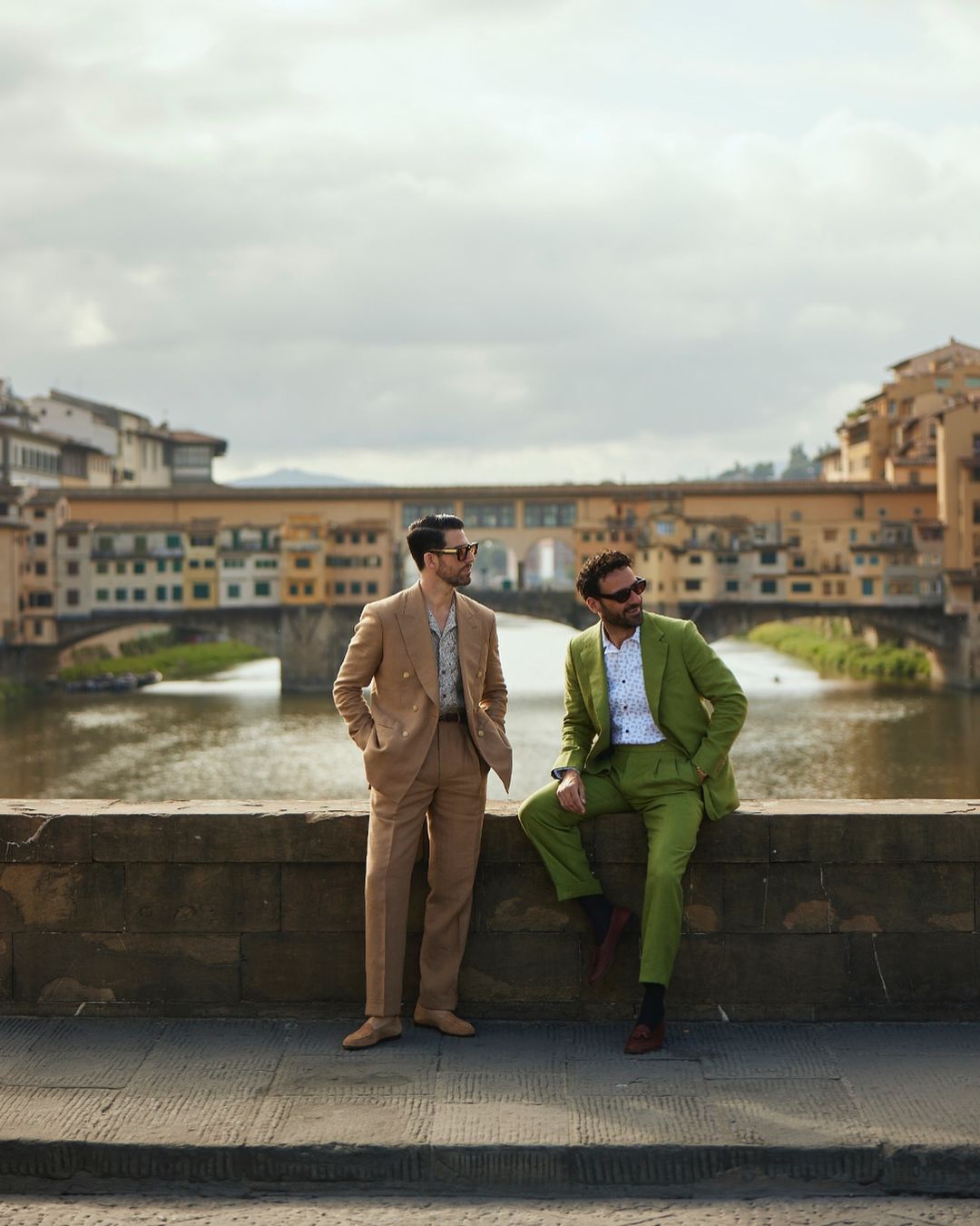 Golden Brown Double Breasted Suit