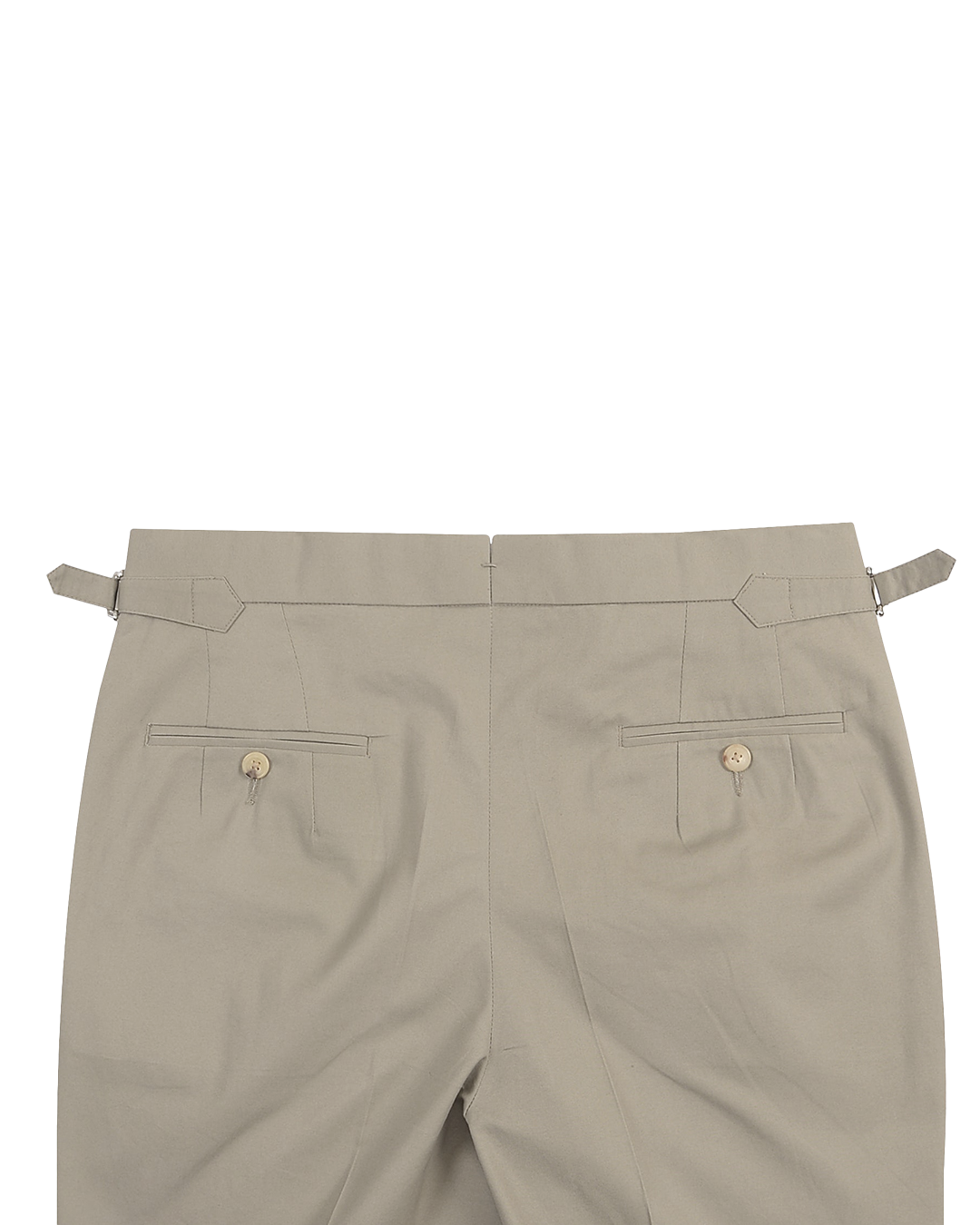 Soft Drab Cotton High Waisted Pant - 4