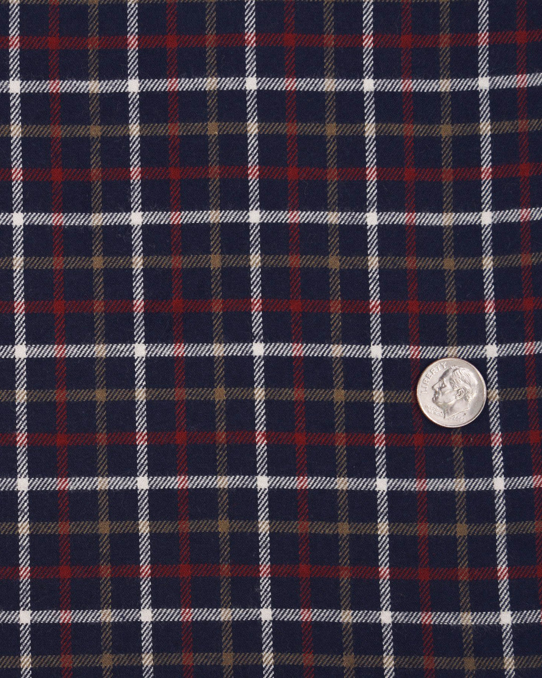 Red Bronze Navy Tattersall Flannel - 4