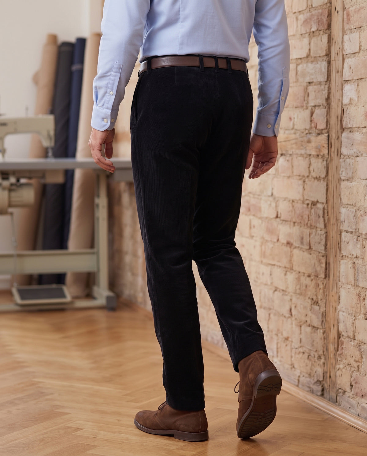 Midnight Black Corduroy - 4