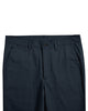 Front view of custom Genoa Chino pants for men by Luxire in dark teal blue