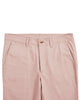 Front view of custom Genoa Chino pants for men by Luxire in pale pink