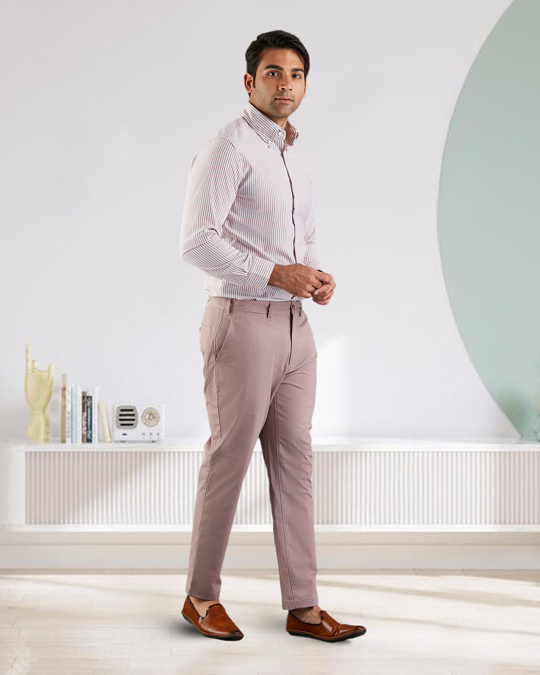 Genoa Chino Pant Purple Fade - 4
