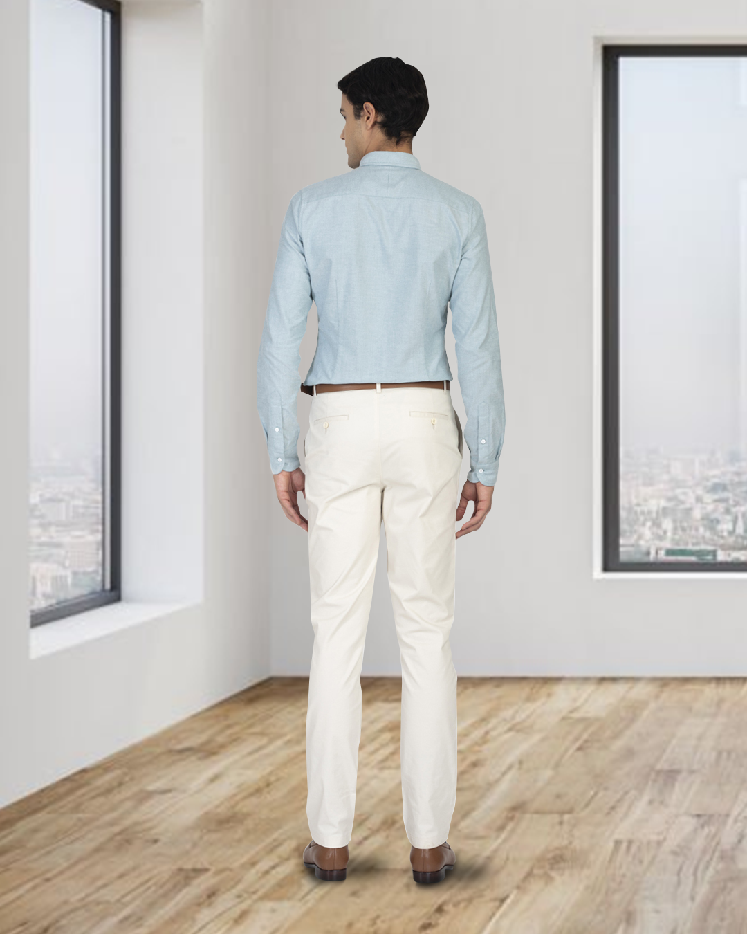 Genoa Ivory Cream Chino - 5