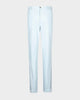 Front view of custom Genoa Chino pants for men by Luxire in powder blue