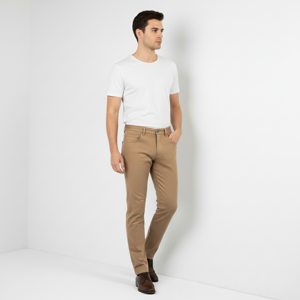 Camel Wool Jeans