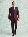 Dugdale Maroon Wool Flannel Suit