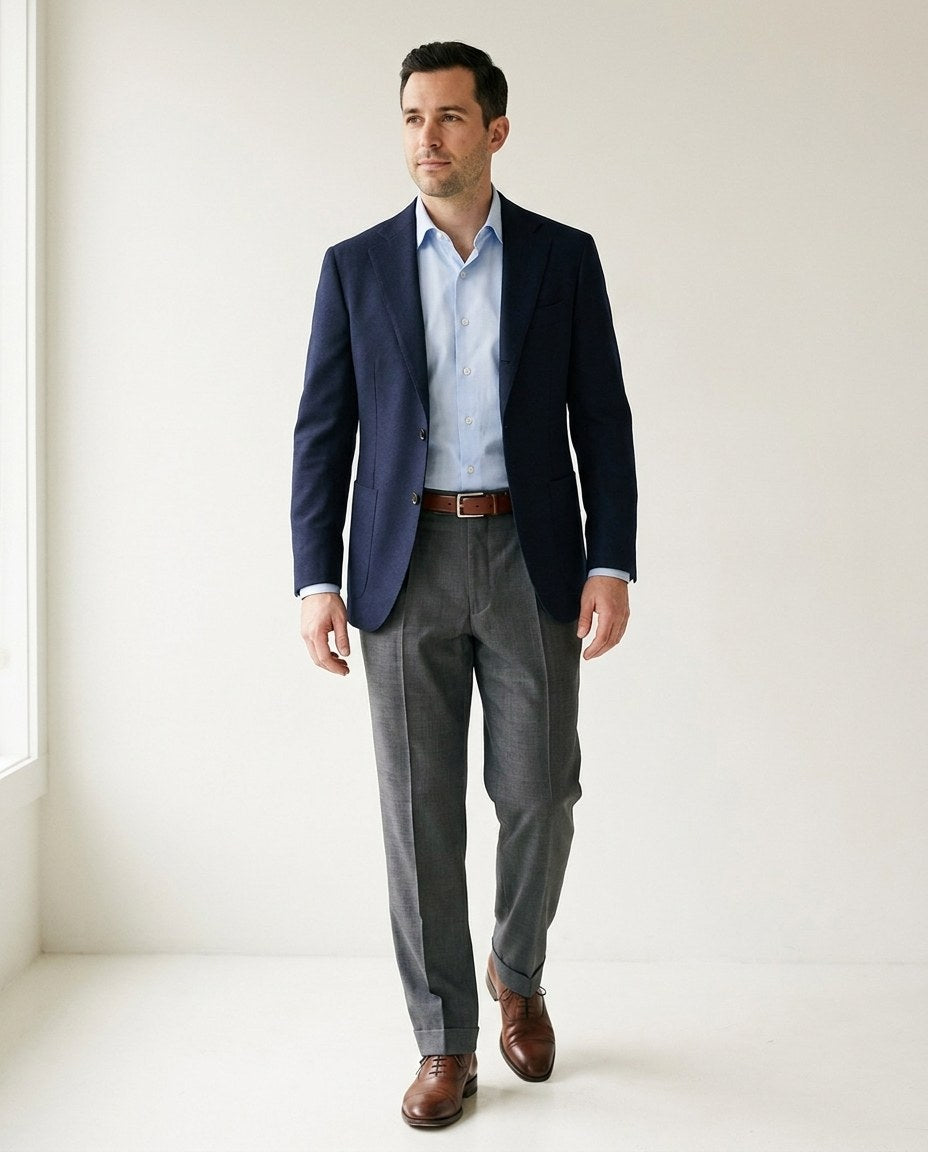 Easycare Wool: Grey Prince of Wales - 1