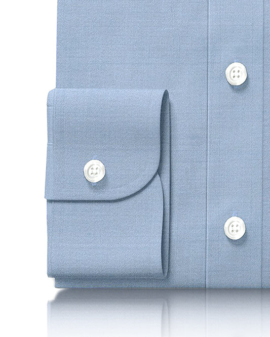 EThomas Light Blue Wool Shirt