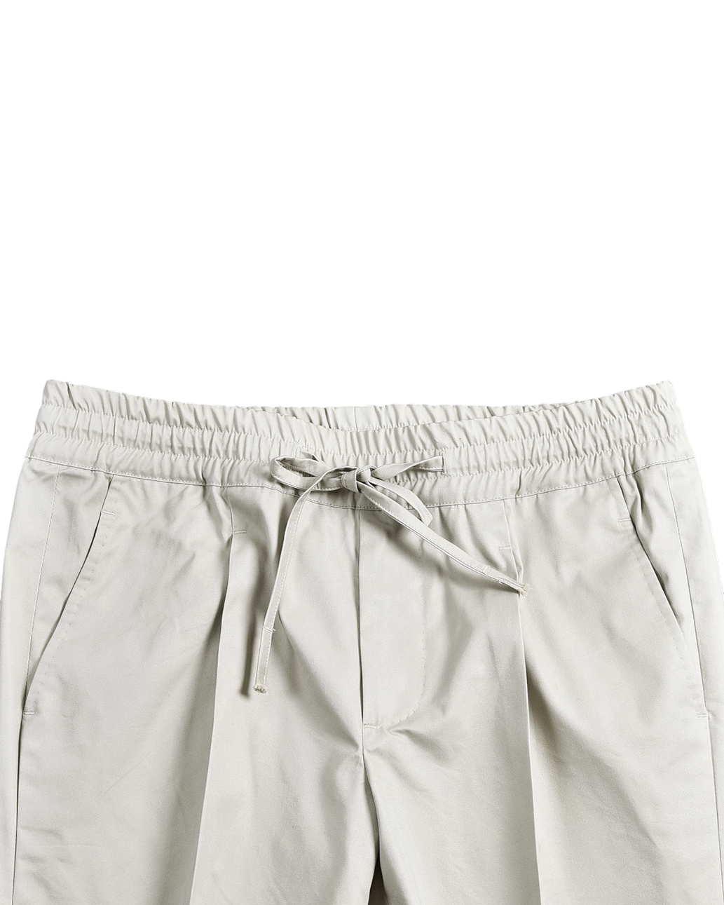 Beige Drawstring Pants - 2