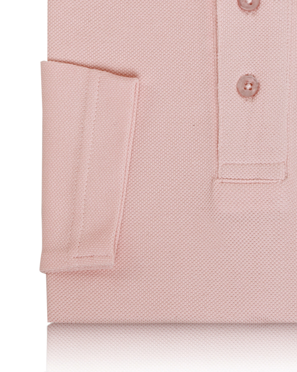 EZS Aria Pink Long Sleeve Polo