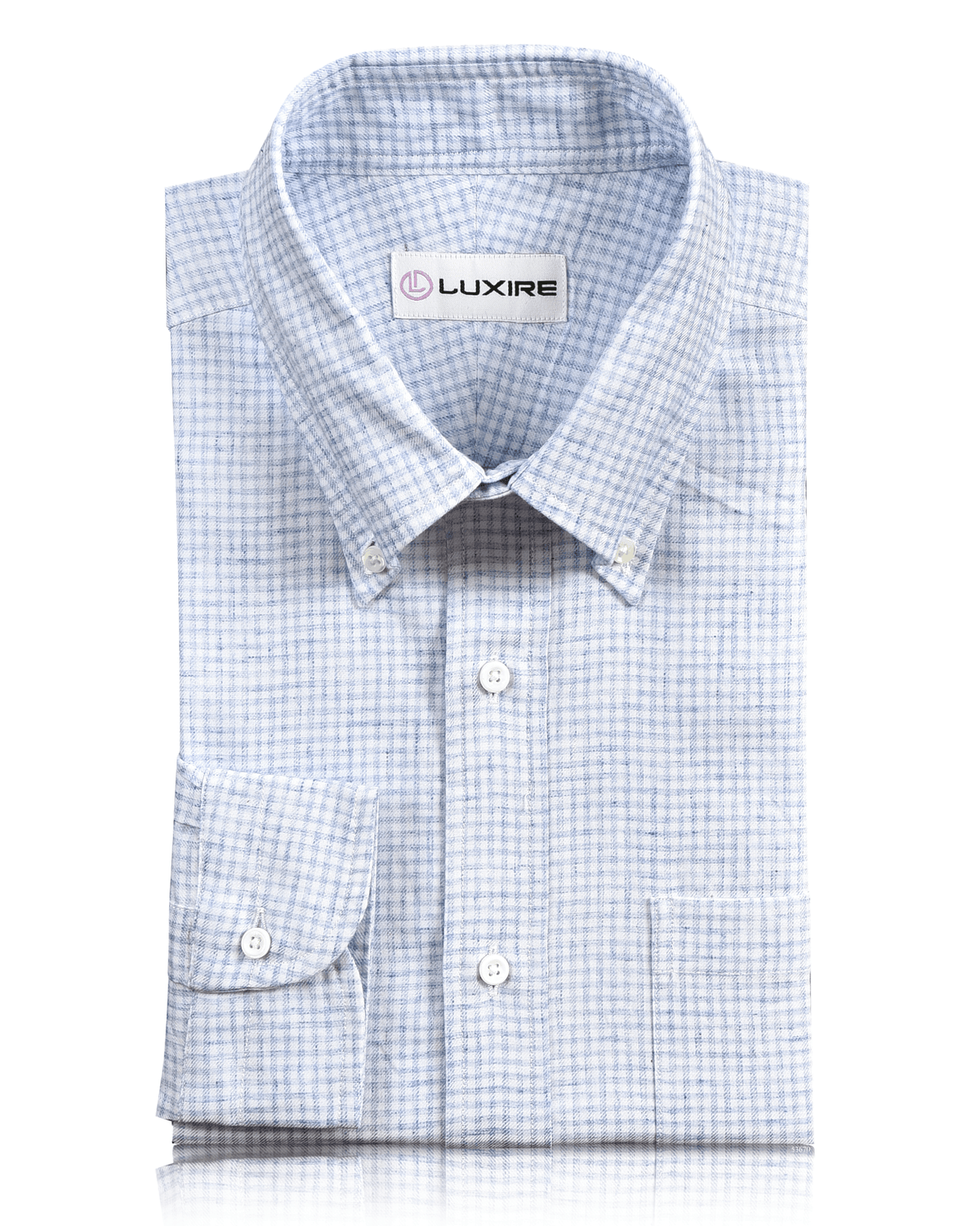 Blue & White Tattersall Checks Shirt - 1