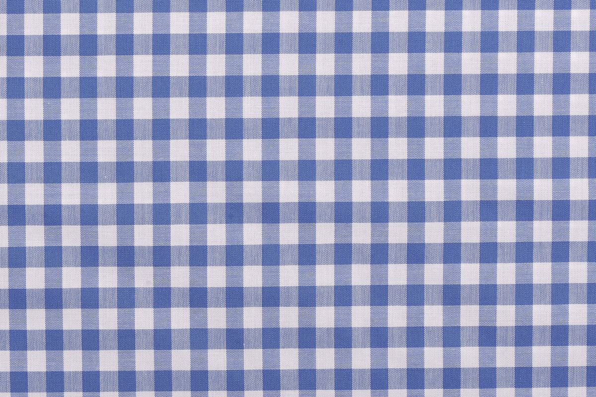 Ultramarine Light Blue Checks on White - 4