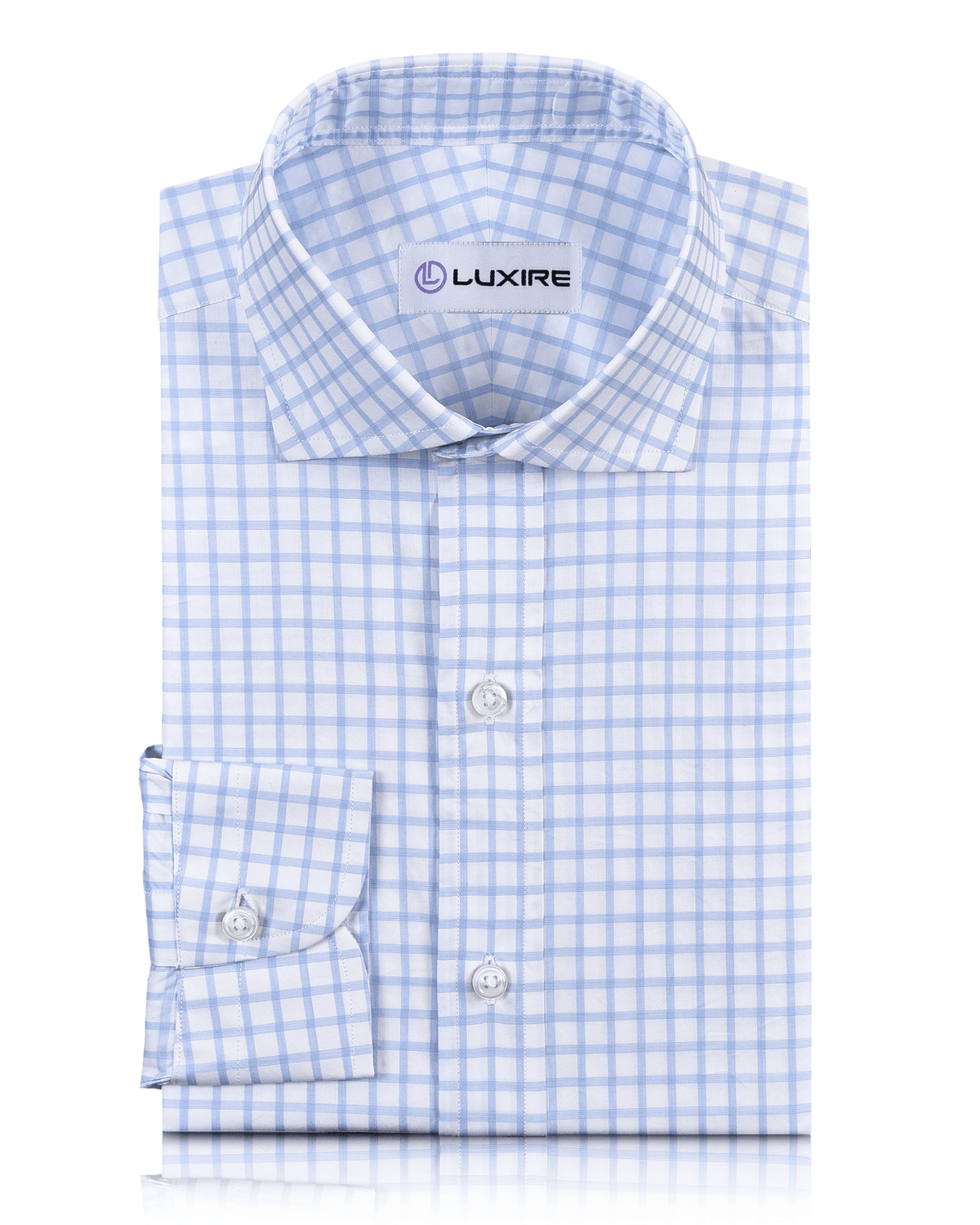 Albini: Light Blue Plaid - 1