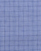 Closeup view of custom check shirts for men by Luxire glen plaid spectrum blue