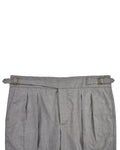Gurkha Pant in Vitale Barberis Canonico - Flannels  Light Grey