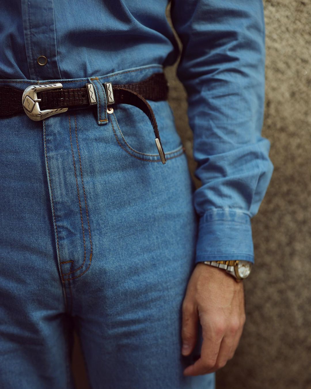 Fade Washed Indigo Jeans - 1