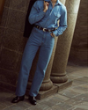 Fade Washed Indigo Jeans