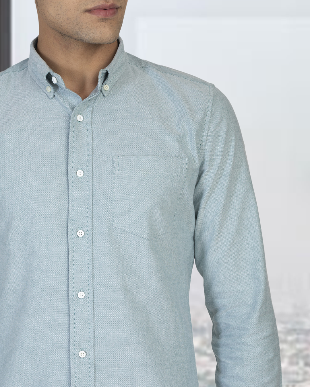 Mint Green Oxford Shirt - 12