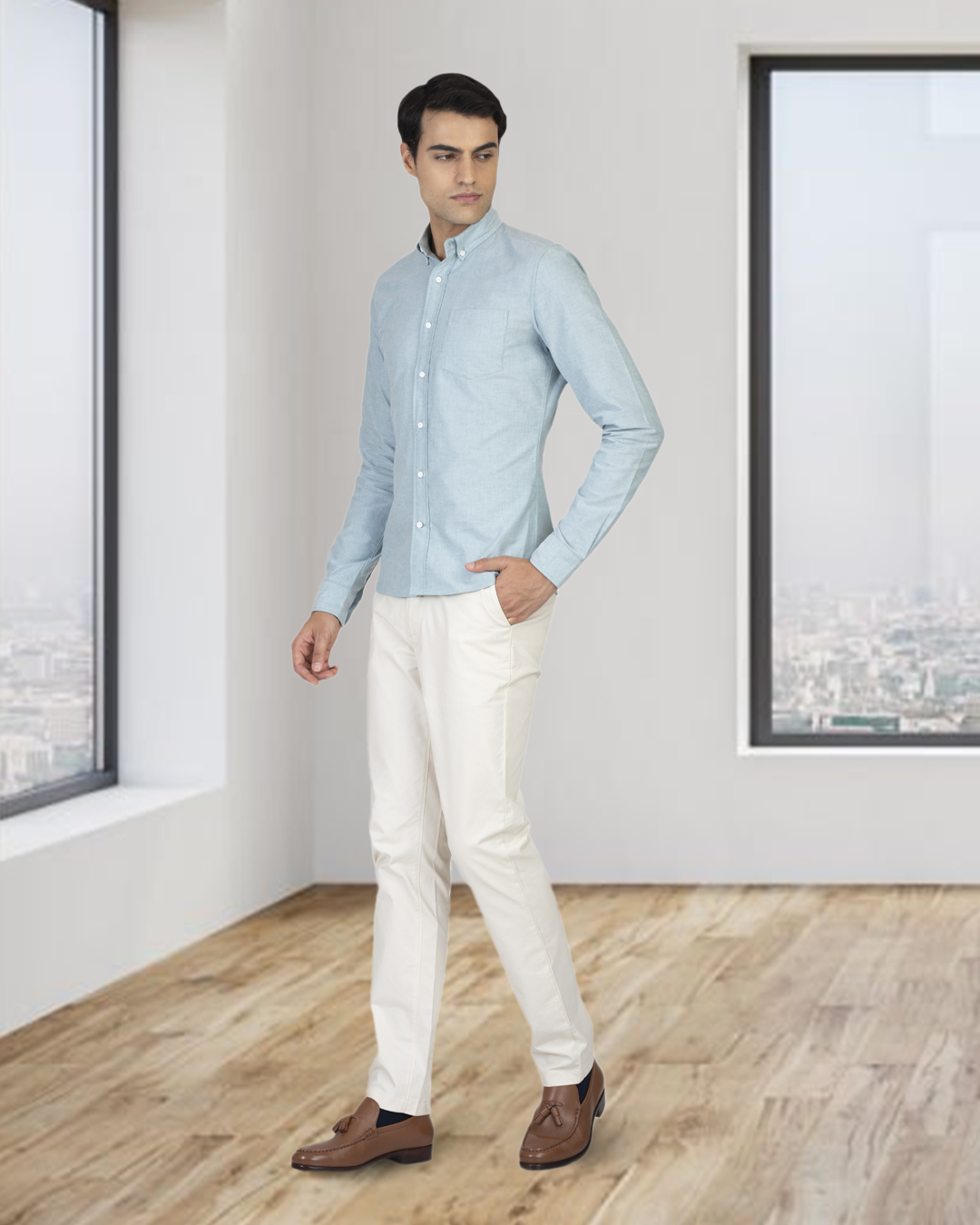 Mint Green Oxford Shirt - 10