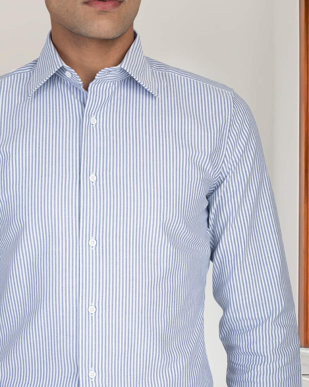 Navy University Stripes Oxford - 5