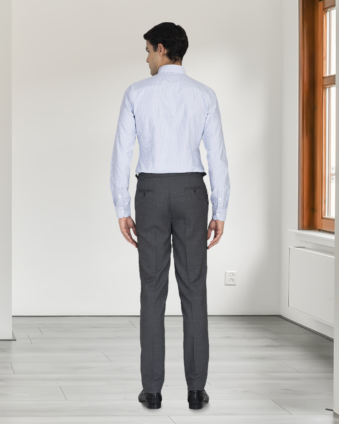 Navy University Stripes Oxford - 7
