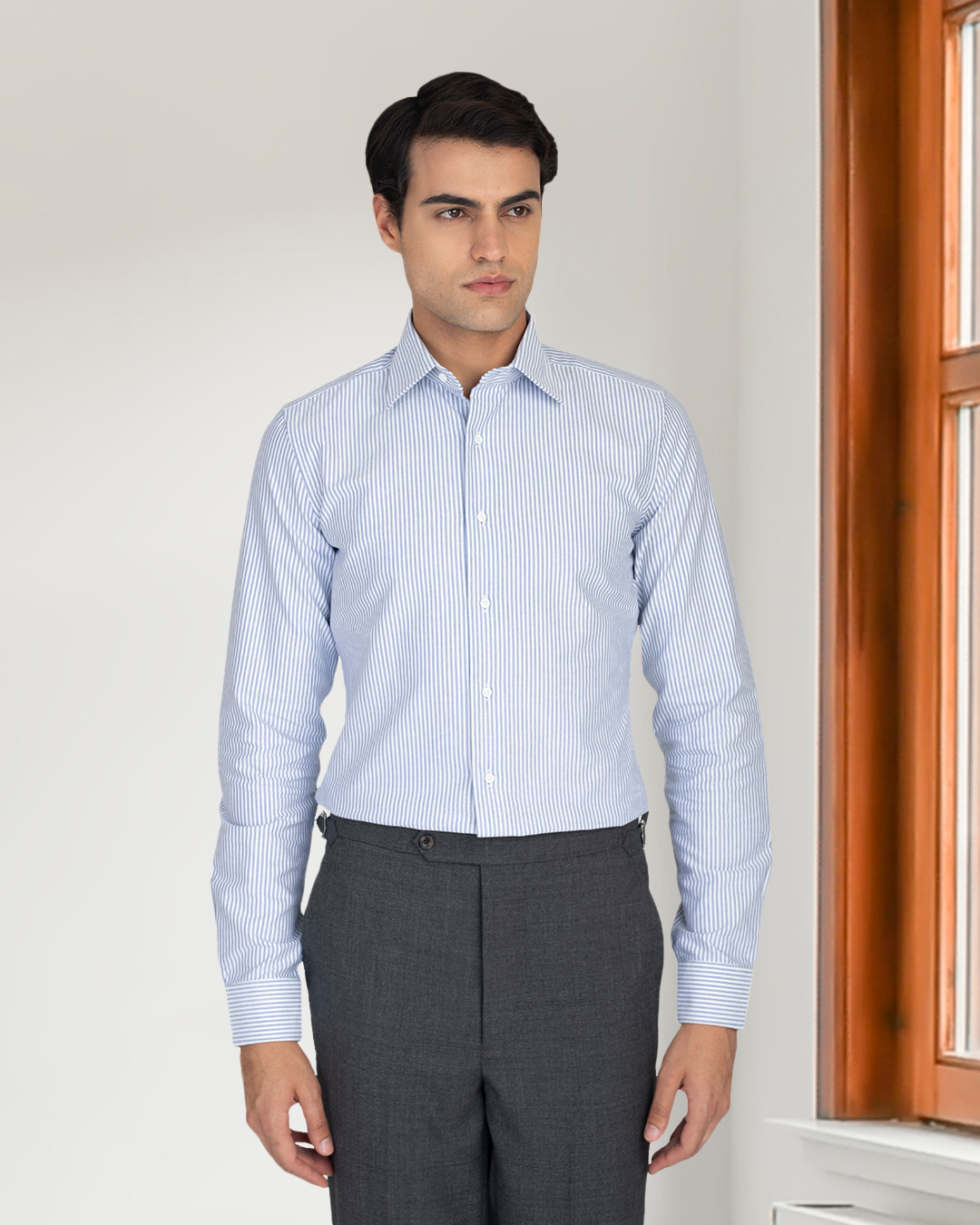 Navy University Stripes Oxford - 2