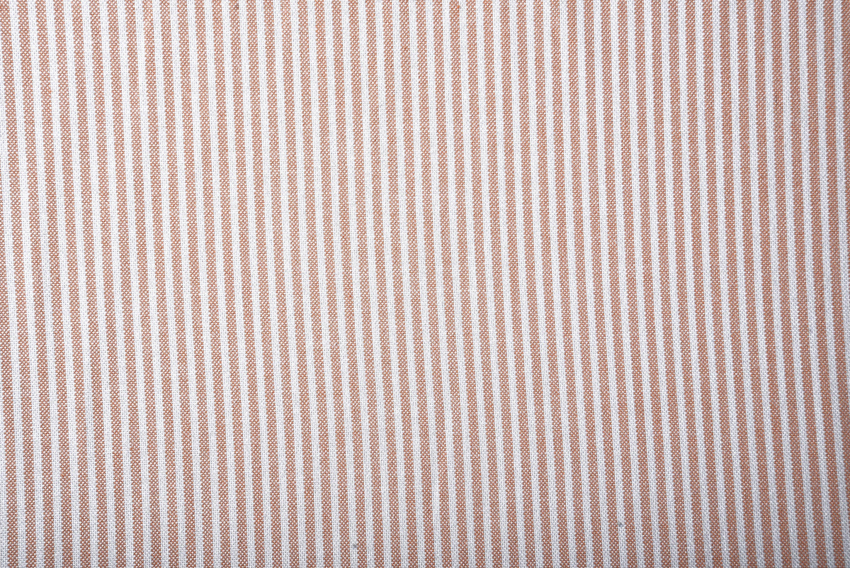 Pale Orange University Stripes Oxford Shirt - 6