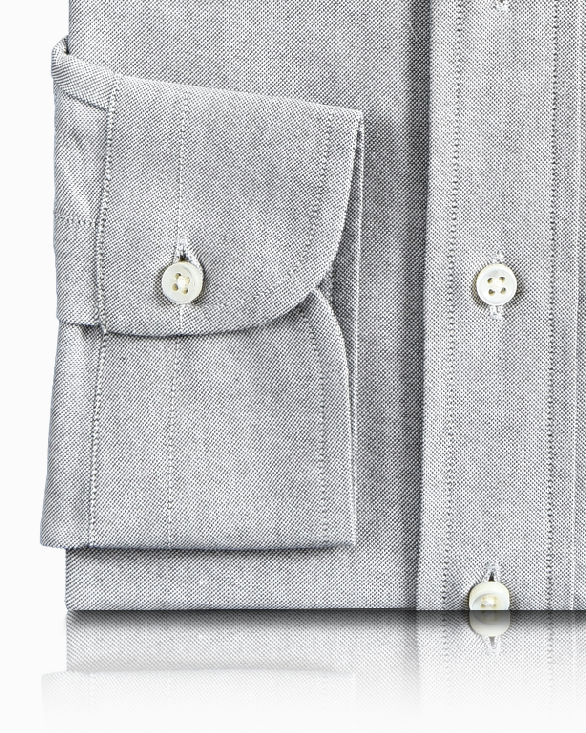 Pebble Grey Oxford Shirt - 3