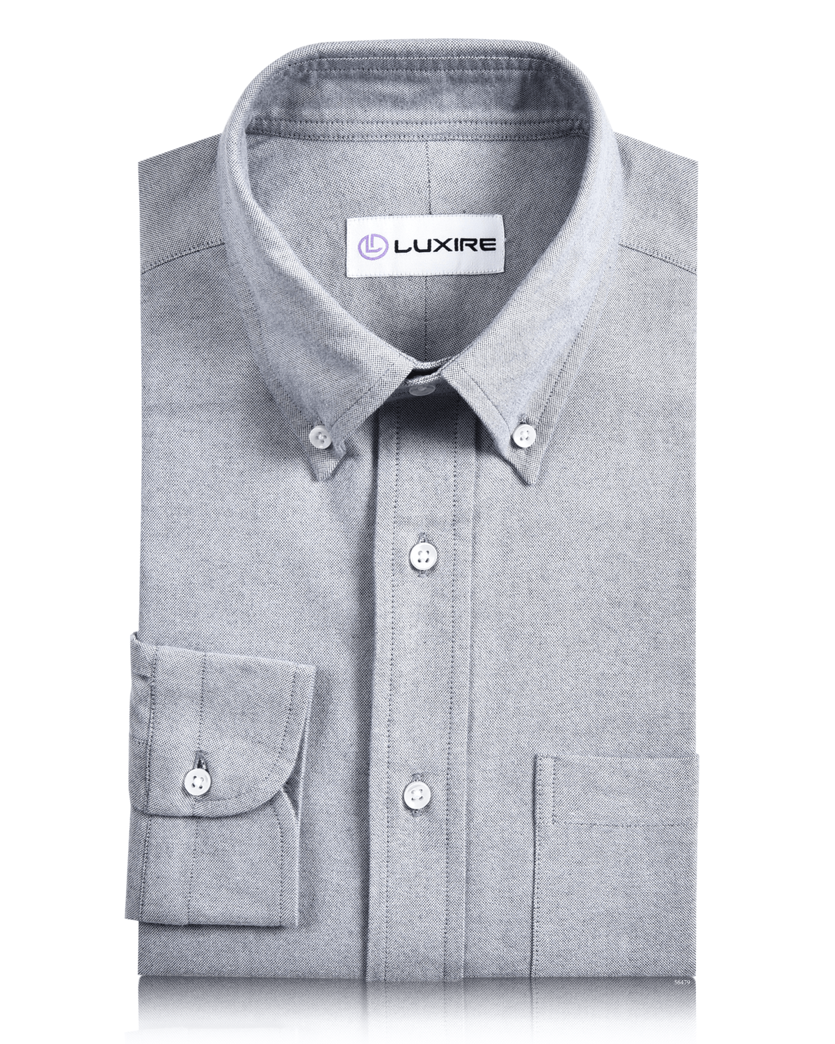 Stone Grey Soft Oxford Shirt - 1