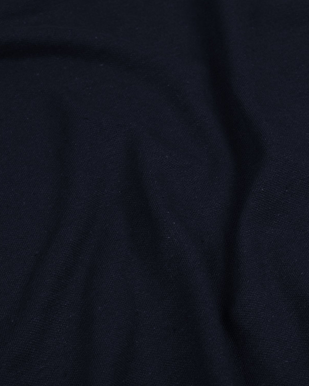 Navy Linen Cotton Polo T-Shirt - 3