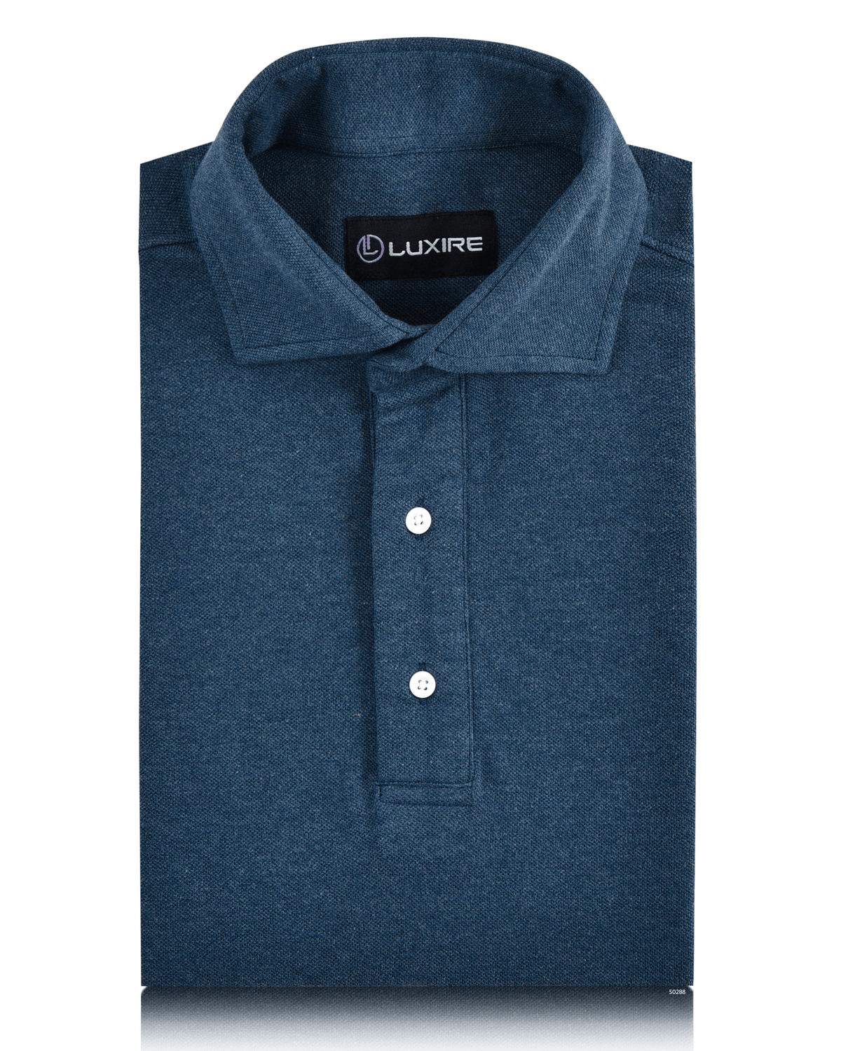 Dark Blue Grey Polo T-Shirt - 1
