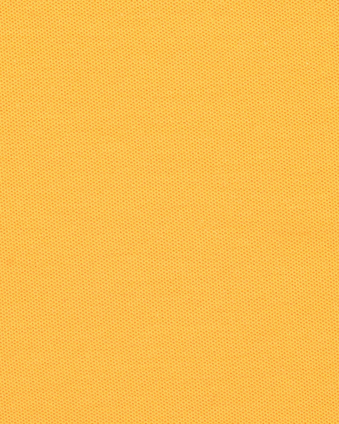 Close up of the custom oxford polo shirt for men by Luxire in golden yellow