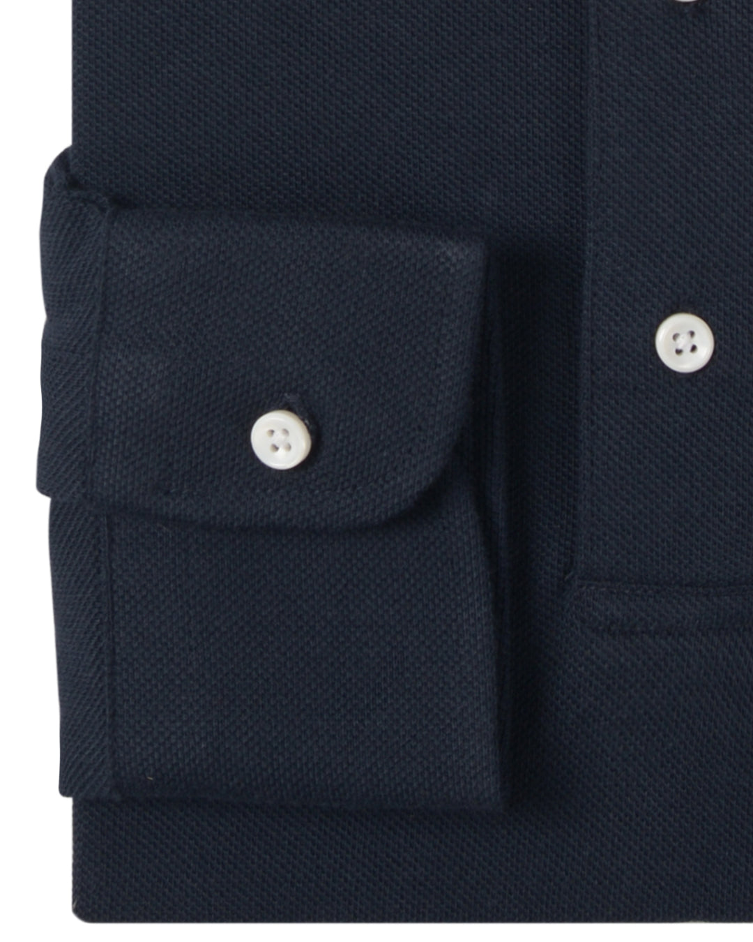 Navy Pique Polo/Rugby - 3
